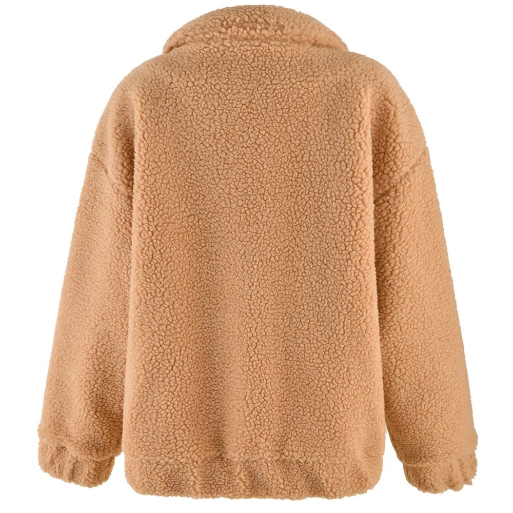 I.AM.GIA Tan Oversized Teddy Fall Jacket - Picture 5 of 14